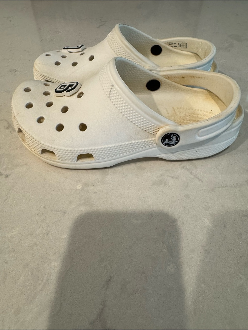 CROCS Kids White Slip-On Clog Sandals